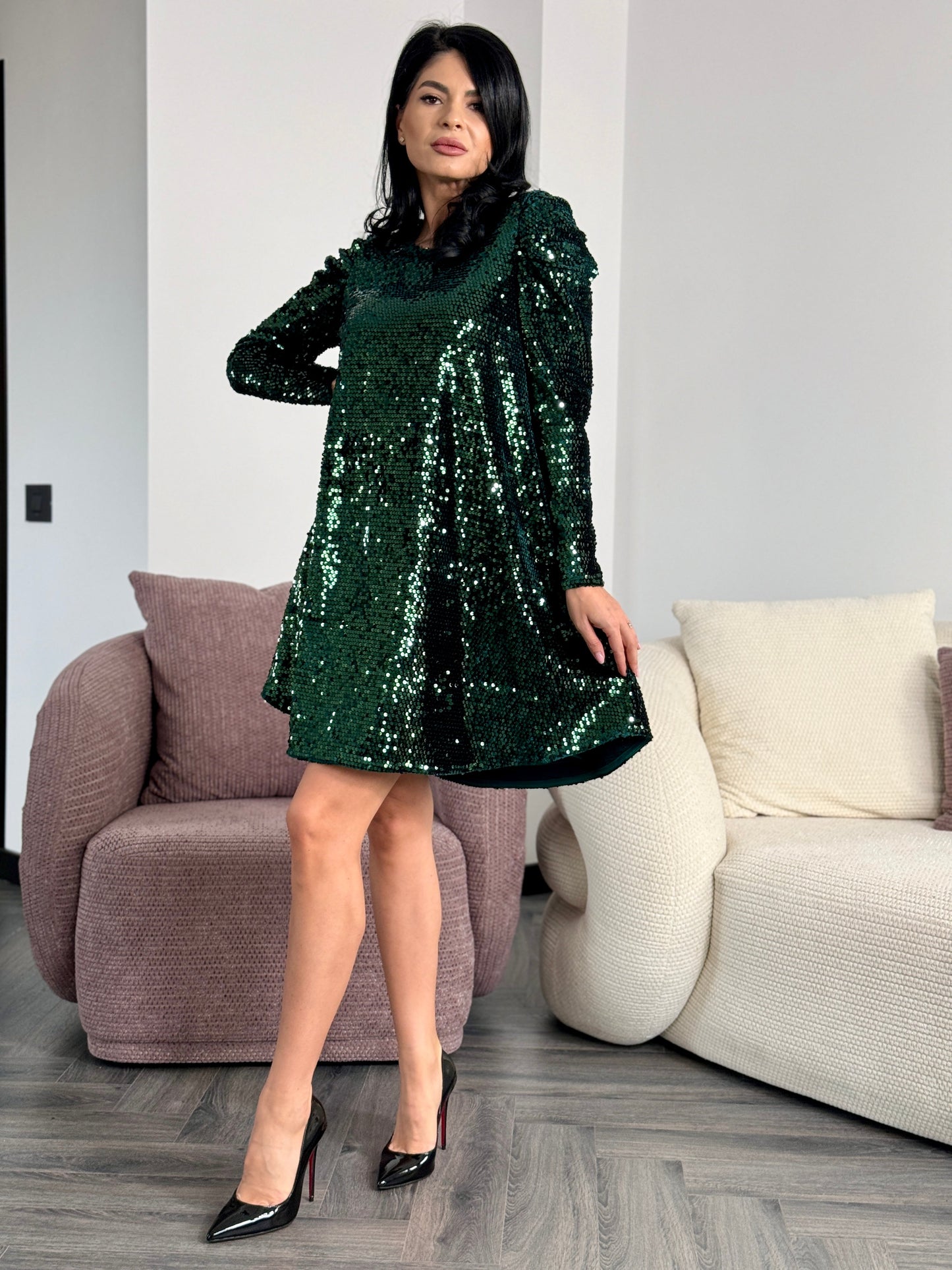 Rochie Shaquira - Verde Smarald