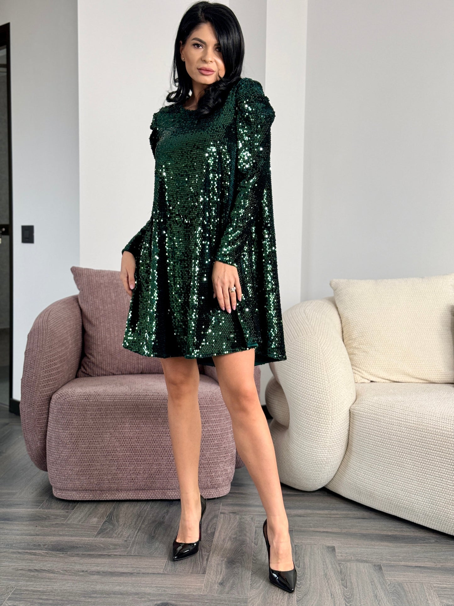 Rochie Shaquira - Verde Smarald