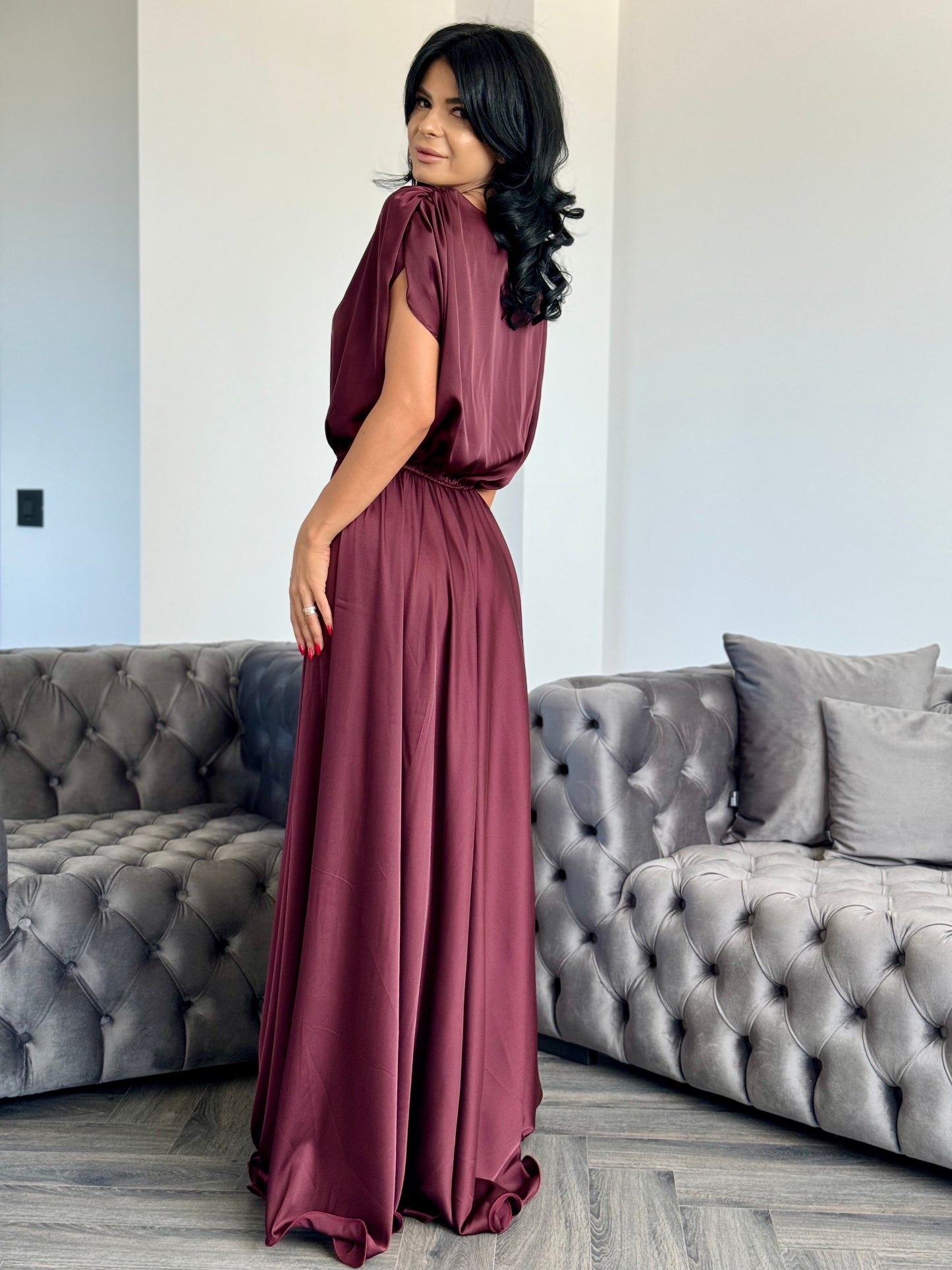 Rochie Anais - Bordo