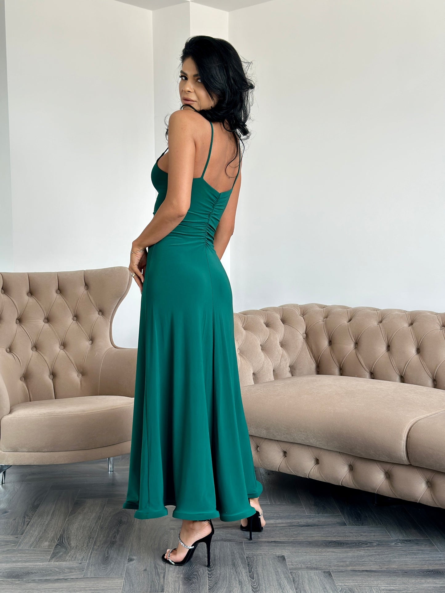 Rochie Celine - Verde Brad